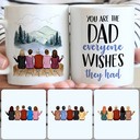 Personalized Mug, Unique Gifts For Dad Papa, Father & 4 Daughters Customized Coffee Mug With Names Personalized Mug, Unique Gifts For Dad Papa, Father & 4 Daughters Customized Coffee Mug With Names