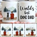 Personalized Mug, Special Gifts For Husband, Old Man & Dog Customized Coffee Mug With Names