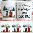Personalized Mug, Memorial Birthday Gifts, Old Man & Dog Customized Coffee Mug With Names