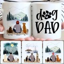 Personalized Mug, Best Gifts For Grandpa Grandfather, Man & 2 Dogs Customized Coffee Mug With Names Personalized Mug, Best Gifts For Grandpa Grandfather, Man & 2 Dogs Customized Coffee Mug With Names