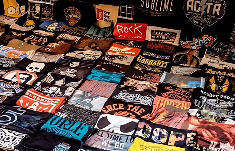 BANGKOK, THAILAND, - FEB 24 2019: A rare T-shirt was shown in the open market. BANGKOK, THAILAND, - FEB 24 2019: A rare T-shirt was shown in the open market.