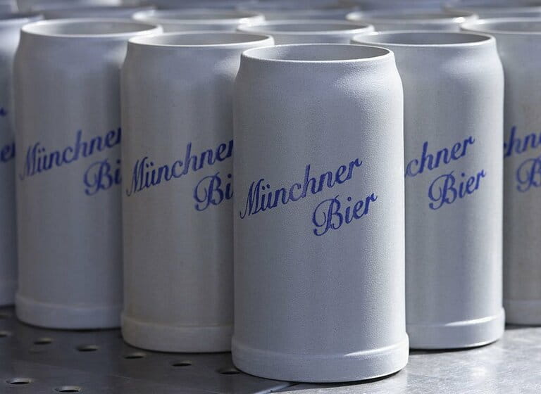 Germany, Munich, Traditional beer mugs, close up  Germany, Munich, Traditional beer mugs, close up