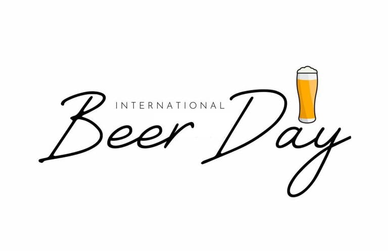 International Beer Day card. 