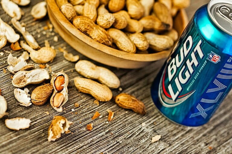 Beer and peanuts Beer and peanuts