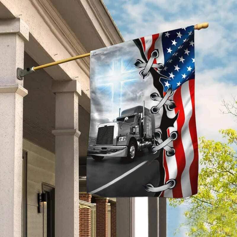 Truck Trucker Jesus Take The Wheel Religious Christian Garden Flag Truck Trucker Jesus Take The Wheel Religious Christian Garden Flag