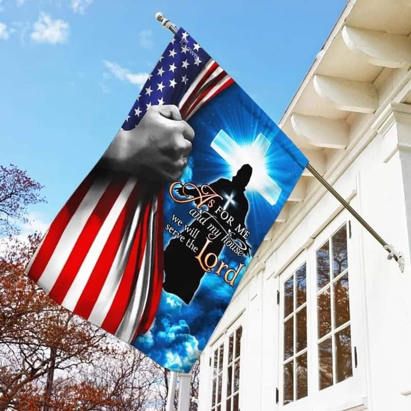 Jesus Christian We Will Serve The Lord Religious Christian Garden Flag
