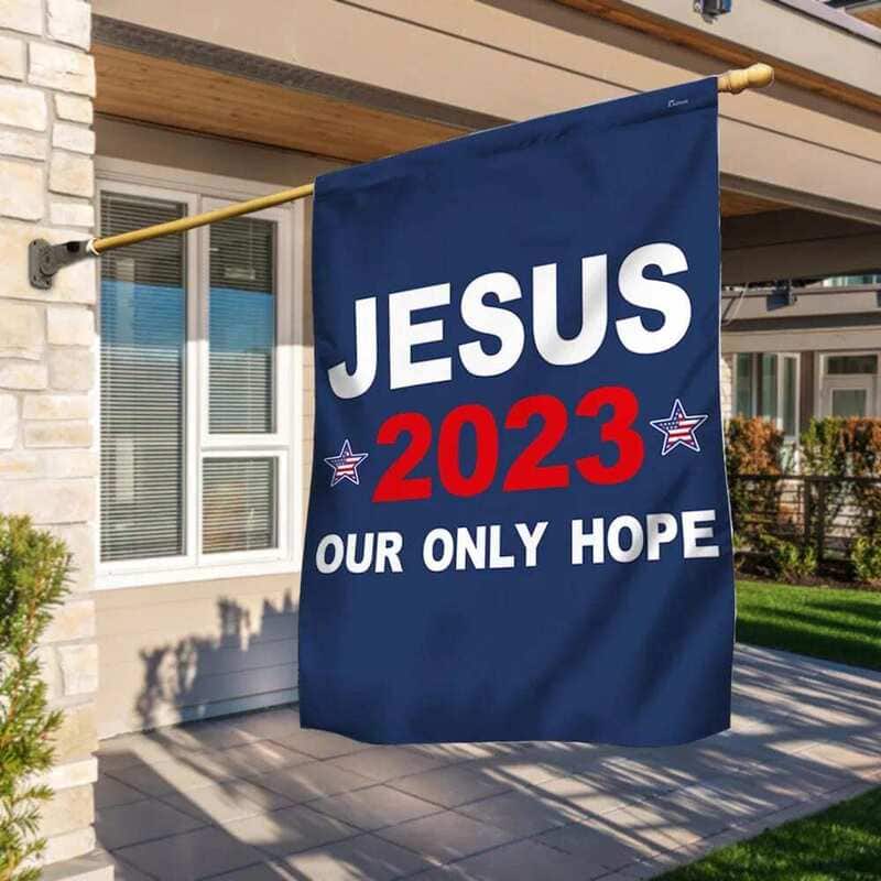 Jesus Our Only Hope Religious US America Christian Garden Flag Jesus Our Only Hope Religious US America Christian Garden Flag