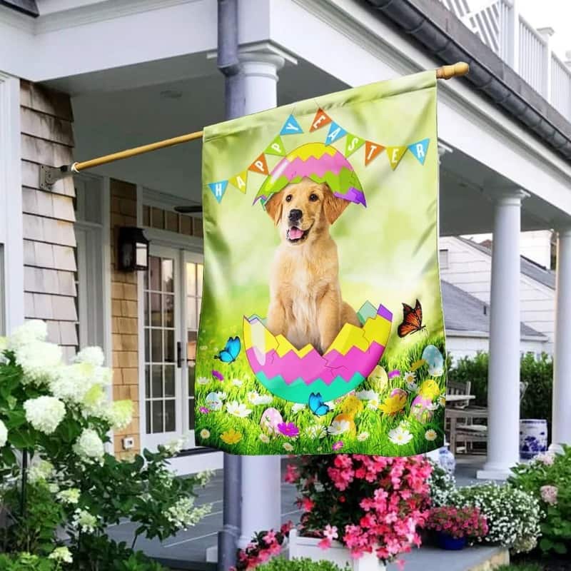 Golden Retriever Egg Easter Religious Happy Easter ative Easter Garden Flag Golden Retriever Egg Easter Religious Happy Easter ative Easter Garden Flag
