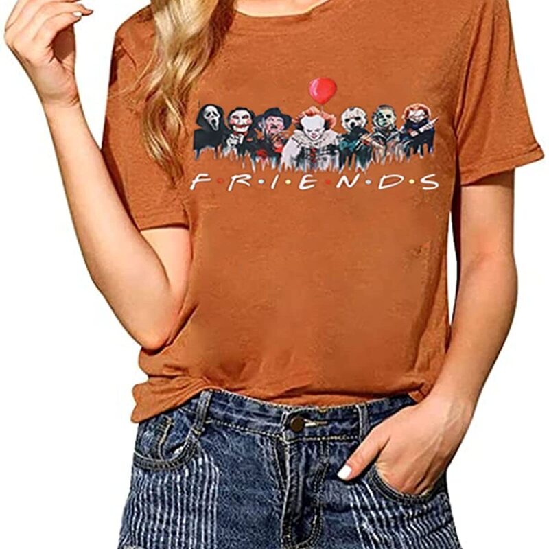 Friends Halloween Funny Novelty Horror T-Shirt Friends Halloween Funny Novelty Horror T-Shirt