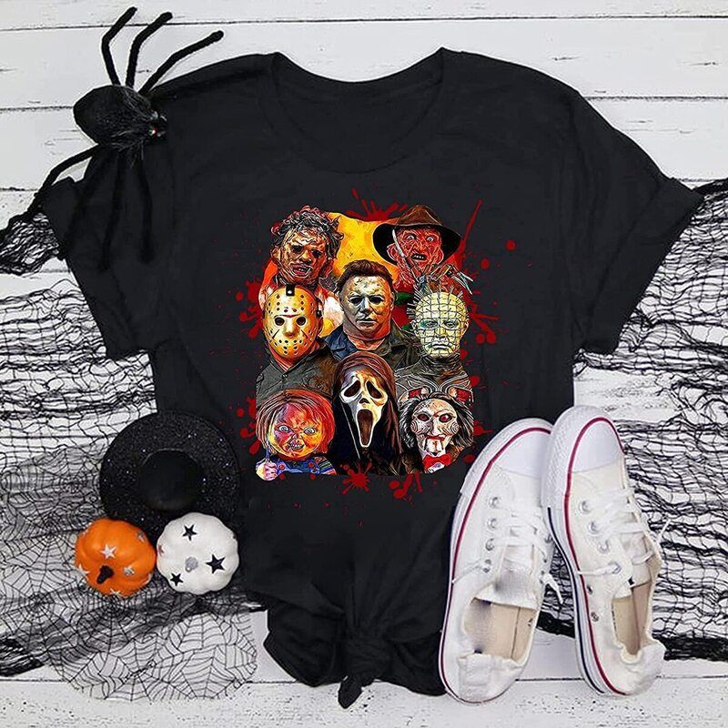 Friends Halloween Michael Myer Horror Killers Characters T-Shirt Friends Halloween Michael Myer Horror Killers Characters T-Shirt
