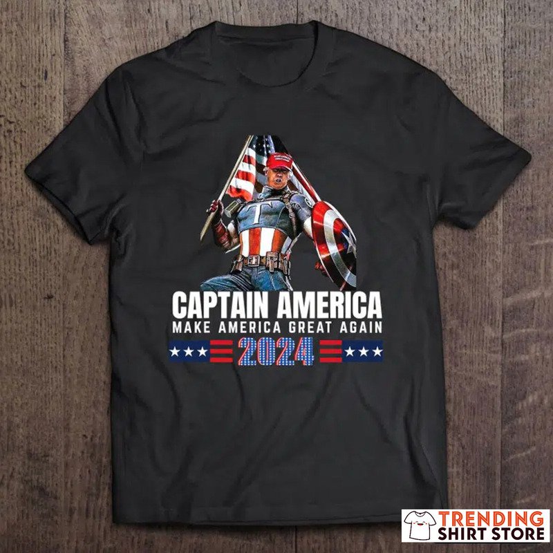Again American Captain Trump 2024 T-Shirt Again American Captain Trump 2024 T-Shirt