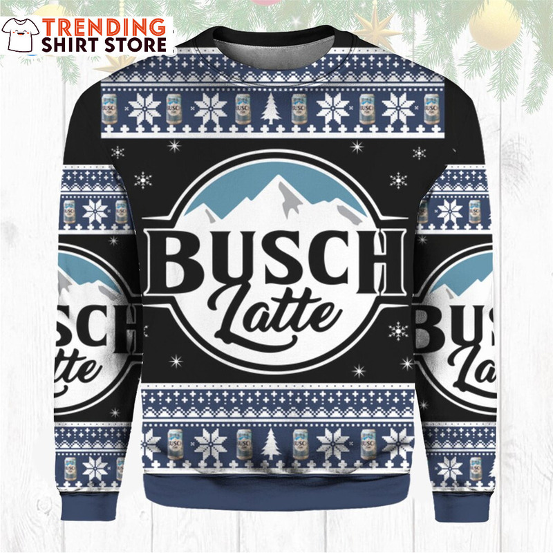 Busch Latte Ugly Christmas Sweater Cool Beer Lovers Gift Busch Latte Ugly Christmas Sweater Cool Beer Lovers Gift