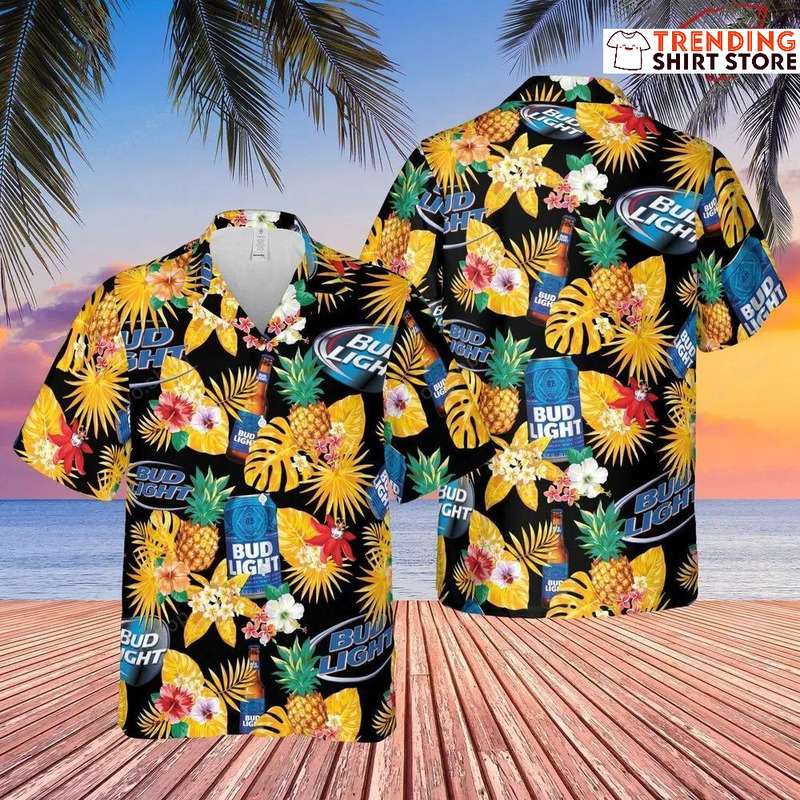 Bud Light Lime Pineapple Rita Hawaiian Shirt Bud Light Lime Pineapple Rita Hawaiian Shirt