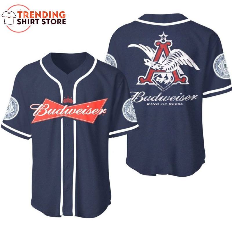 Budweiser Baseball Jersey King of Beers Budweiser Baseball Jersey King of Beers
