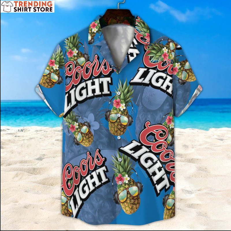Coors Light Hawaiian Shirt Funny Music Loving Pineapple Summer Holiday Gift Coors Light Hawaiian Shirt Funny Music Loving Pineapple Summer Holiday Gift