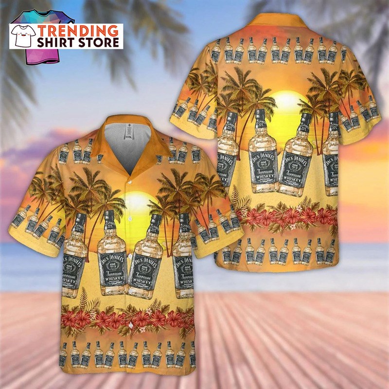 Jack Daniels Hawaiian Shirt Hot Summer Whiskey Island Jack Daniels Hawaiian Shirt Hot Summer Whiskey Island