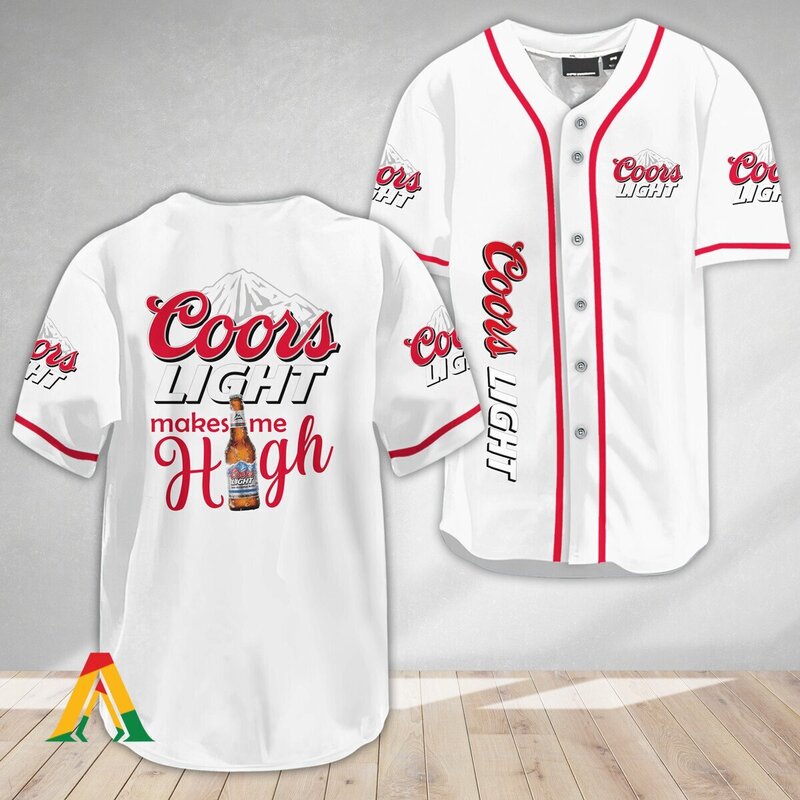 Coors Light Baseball Jersey Make Me High Coors Light Baseball Jersey Make Me High