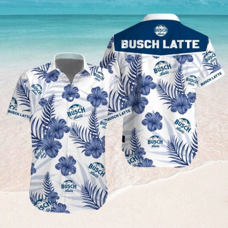 Busch Latte Hawaiian Shirt Tropical Flowers Gift For Hawaii Lovers Busch Latte Hawaiian Shirt Tropical Flowers Gift For Hawaii Lovers