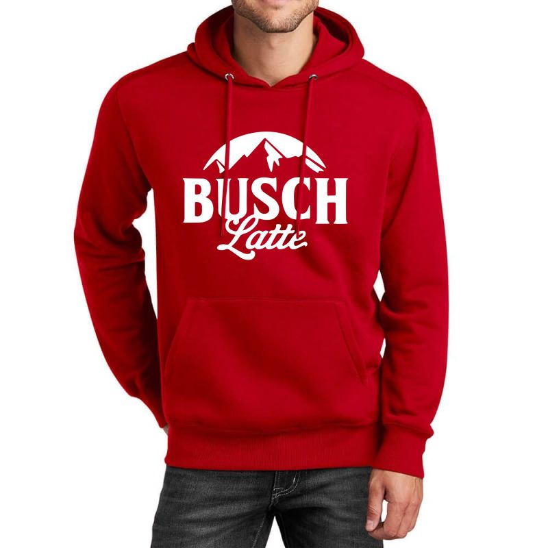 Busch Latte Hoodie Basic White Logo For Beer Lovers