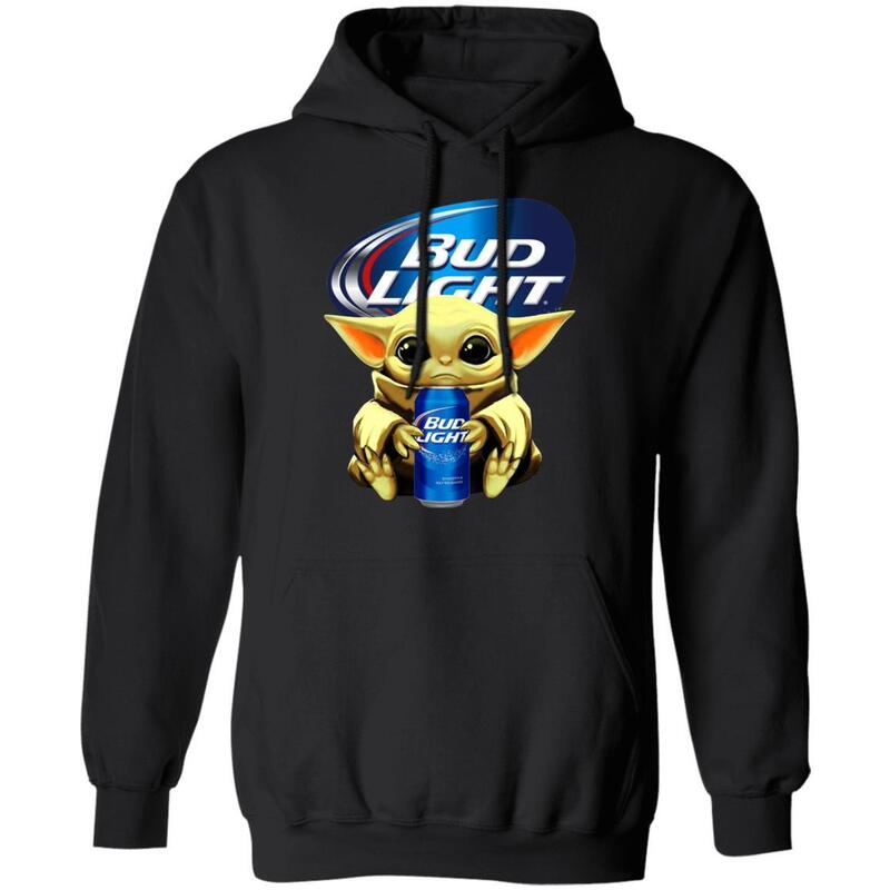 Star Wars Cute Baby Yoda Loves Bud Light Beer Hoodie Star Wars Cute Baby Yoda Loves Bud Light Beer Hoodie