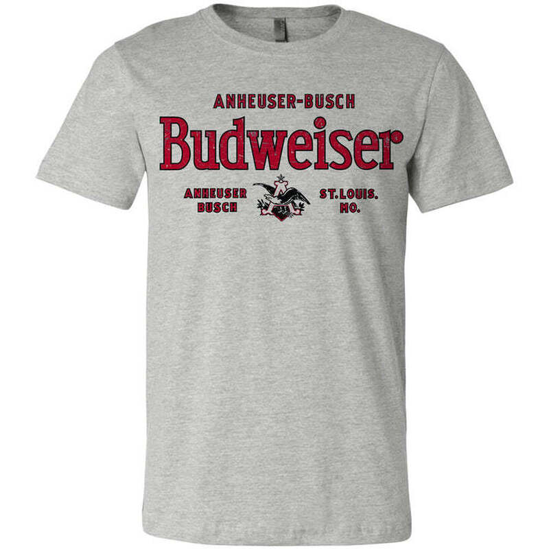 Classic Budweiser T-Shirt Anheuser Busch St. Louis Classic Budweiser T-Shirt Anheuser Busch St. Louis