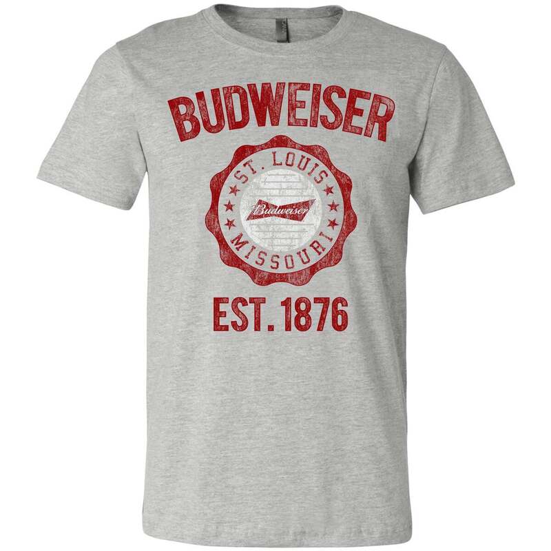 Budweiser T-Shirt St. Louis Missouri Est. 1876 Budweiser T-Shirt St. Louis Missouri Est. 1876