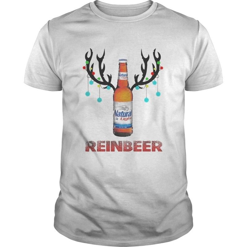 Funny Natural Light Reinbeer Christmas T-Shirt Funny Natural Light Reinbeer Christmas T-Shirt