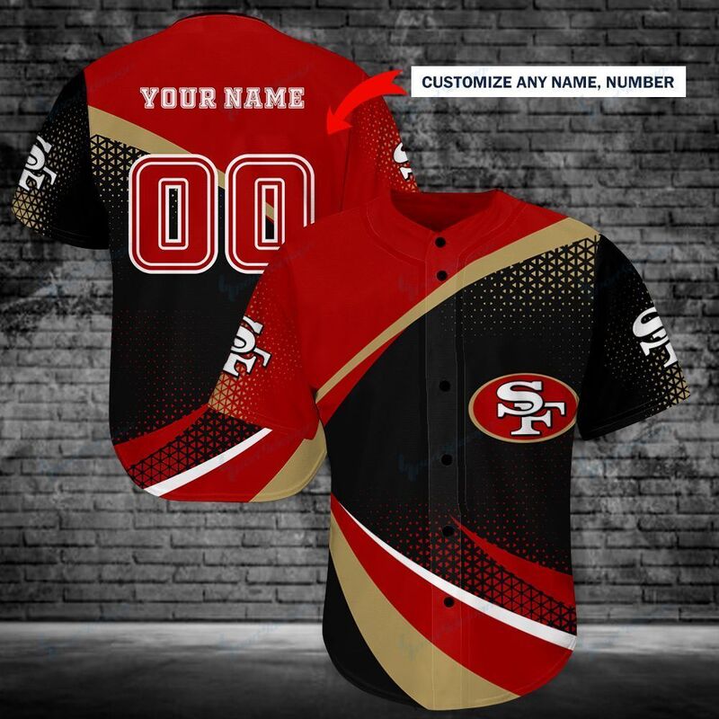 49ers Personalized Jersey Custom Name & Number San Francisco 49ers Gift Baseball Jersey 49ers Personalized Jersey Custom Name & Number San Francisco 49ers Gift Baseball Jersey