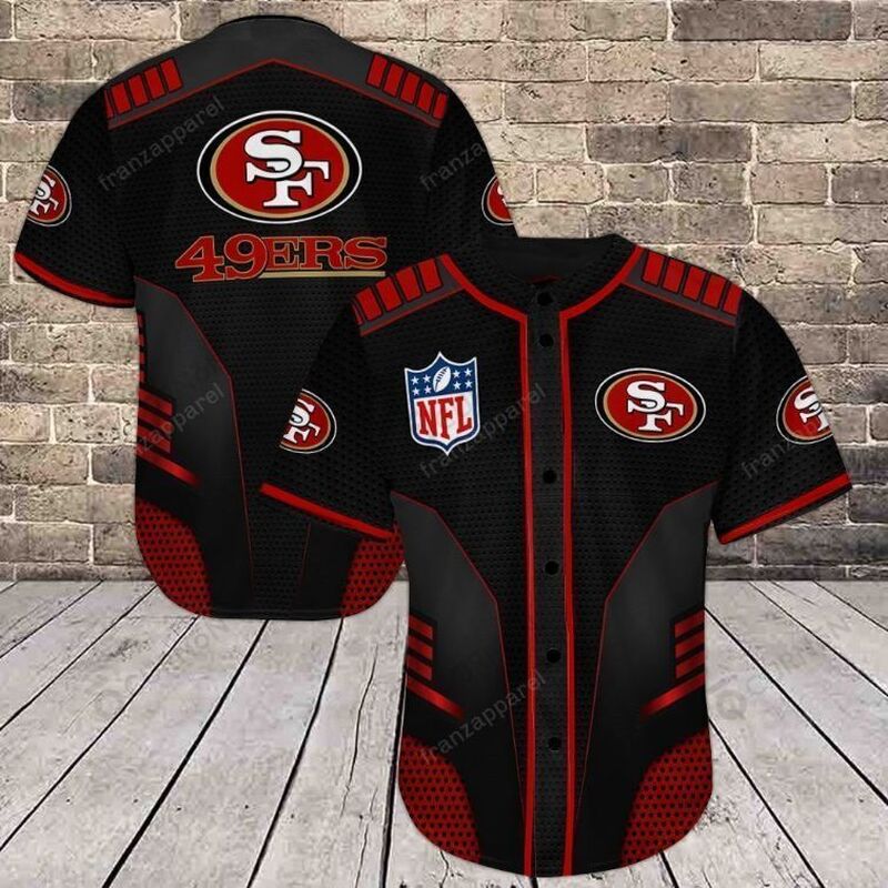 NFL San Francisco 49ers Baseball Jersey Gift For 49ers Fans NFL San Francisco 49ers Baseball Jersey Gift For 49ers Fans