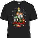 Horror Halloween Christmas Tree Xmas Decor Scary Characters T-Shirt Horror Halloween Christmas Tree Xmas Decor Scary Characters T-Shirt