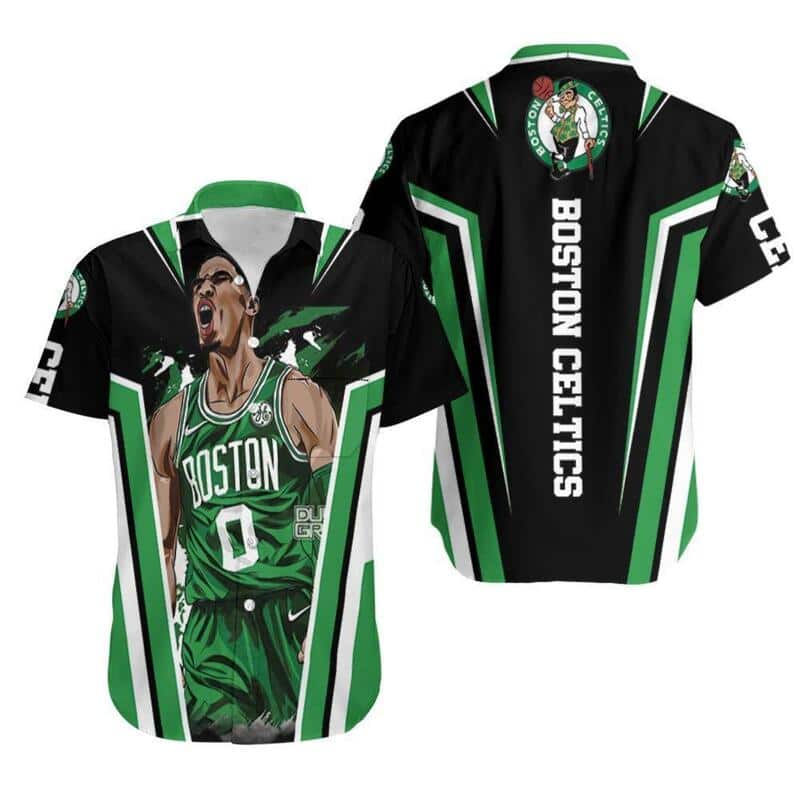 Jayson Tatum Boston Celtics Hawaiian Shirt Gift For Basketball Players Jayson Tatum Boston Celtics Hawaiian Shirt Gift For Basketball Players