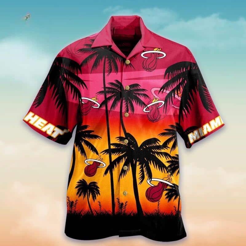 Vintage Miami Heat Hawaiian Shirt Gift For Beach Lovers Vintage Miami Heat Hawaiian Shirt Gift For Beach Lovers
