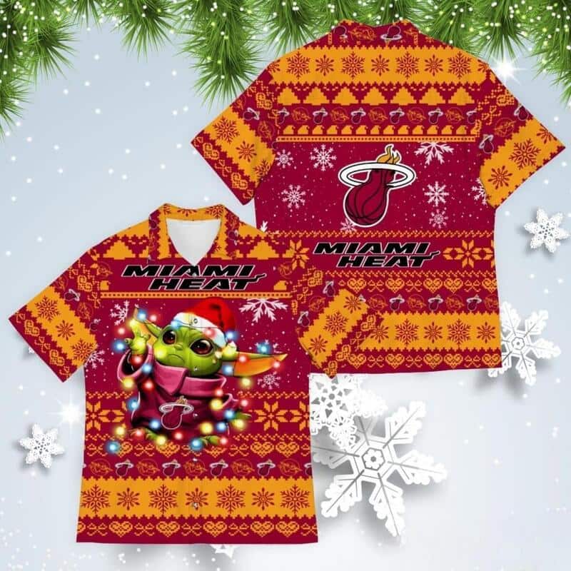Baby Yoda Star Wars Miami Heat Hawaiian Shirt Gift For Basketball Lovers Baby Yoda Star Wars Miami Heat Hawaiian Shirt Gift For Basketball Lovers