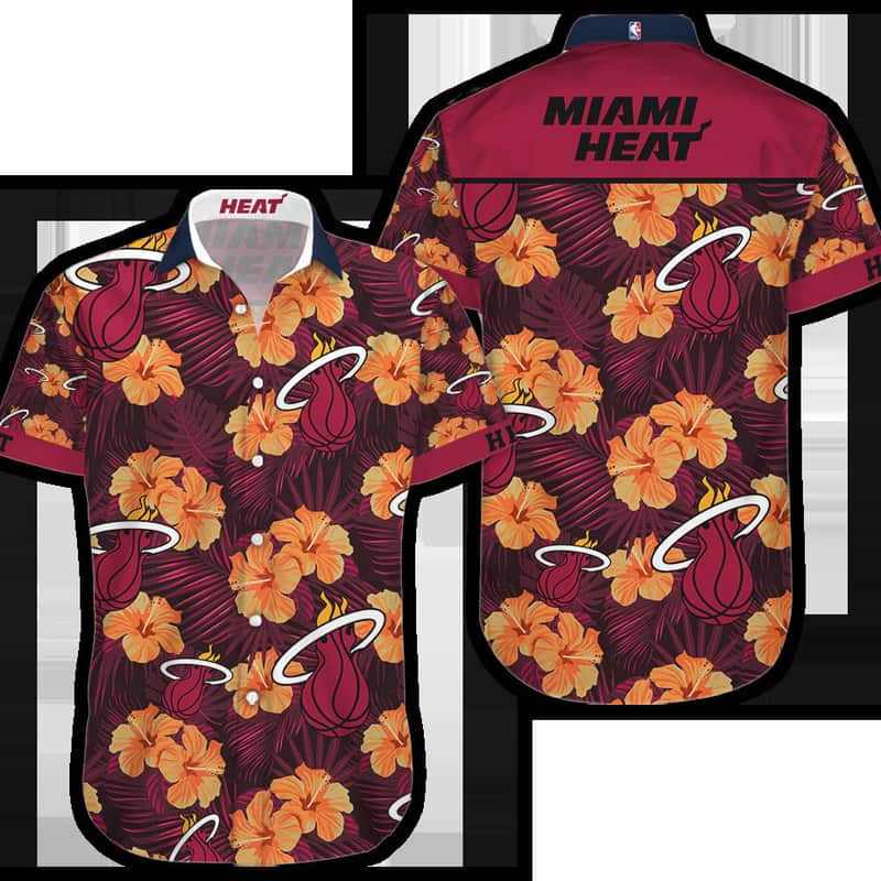 Miami Heat Hawaiian Shirt Gift For Beach Lovers Miami Heat Hawaiian Shirt Gift For Beach Lovers