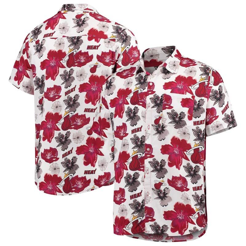 NBA Miami Heat Hawaiian Shirt Hibiscus Flower For Summer Lovers