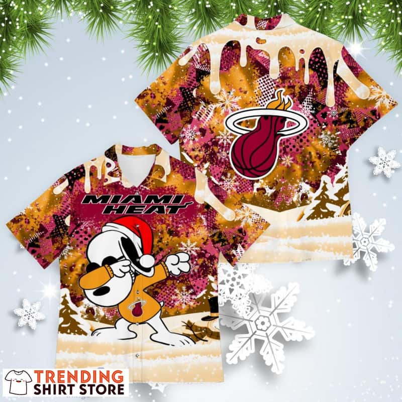 Funny Snoopy Miami Heat Hawaiian Shirt For Basketball Lovers Funny Snoopy Miami Heat Hawaiian Shirt For Basketball Lovers