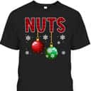Funny Chest Nuts Christmas Matching Couple Chestnuts T-Shirt