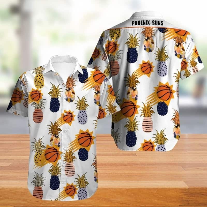 Phoenix Suns Hawaiian Shirt Flower Summer Beach Lovers Gift Phoenix Suns Hawaiian Shirt Flower Summer Beach Lovers Gift