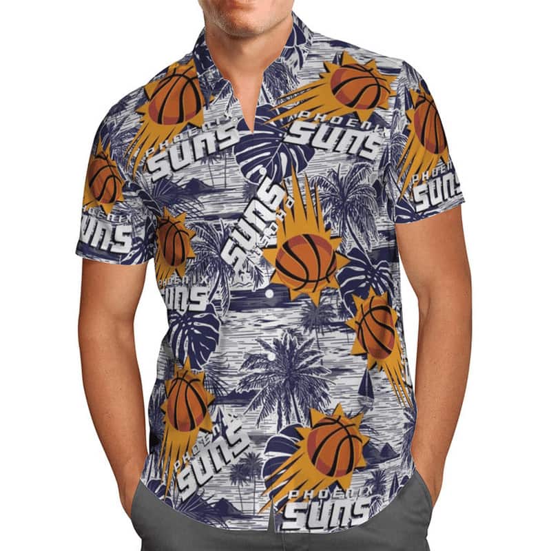 Vintage Phoenix Suns Hawaiian Shirt Birthday Gift For Basketball Players Vintage Phoenix Suns Hawaiian Shirt Birthday Gift For Basketball Players
