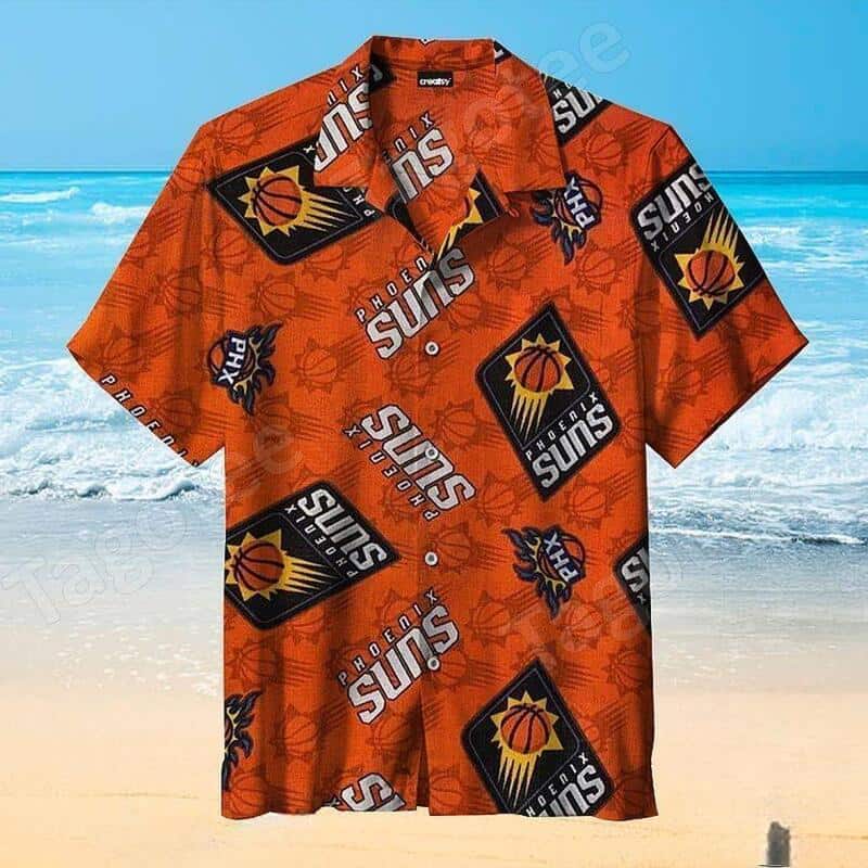 Phoenix Suns Hawaiian Shirt All Over Print For Basketball Lovers Phoenix Suns Hawaiian Shirt All Over Print For Basketball Lovers