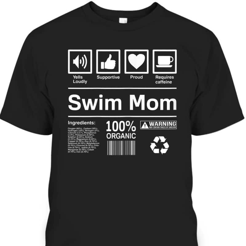 Mother's Day T-Shirt Swim Mom Gift For Mother-In-Law Mother's Day T-Shirt Swim Mom Gift For Mother-In-Law