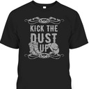 Ugly Christmas Kick The Dust Up Cowboy Cowgirl Western T-Shirt Ugly Christmas Kick The Dust Up Cowboy Cowgirl Western T-Shirt