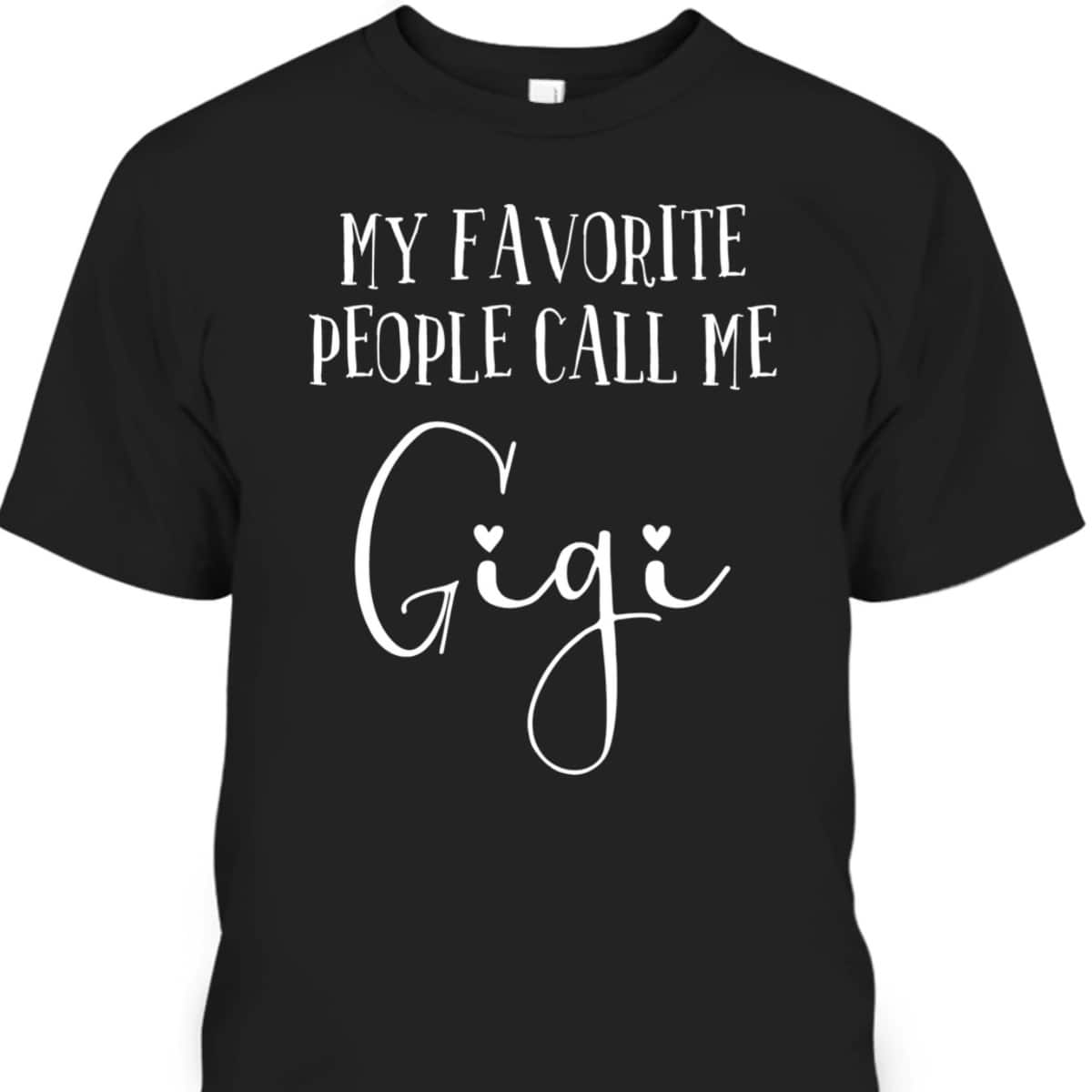 Gigi Heart Grandma Christmas Birthday Mother's Day T-Shirt