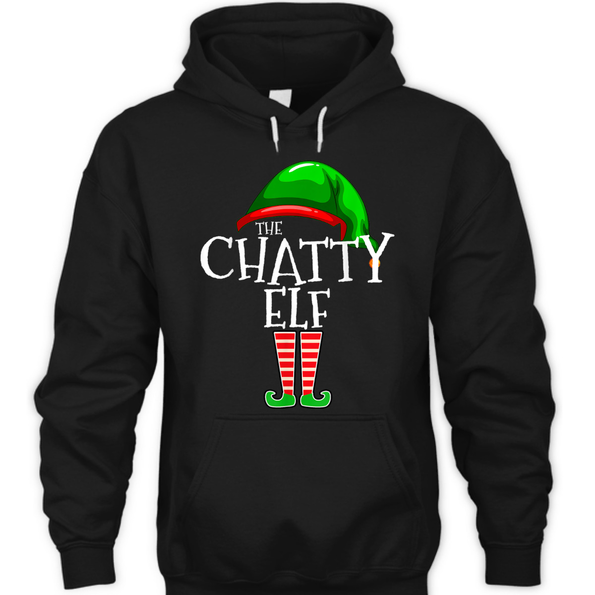 The Chatty Elf Group Matching Family Christmas Gift Funny Hoodie