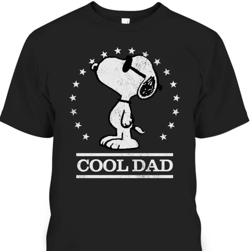 Peanuts Father's Day T-Shirt Cool Dad Gift For Snoopy Lovers Peanuts Father's Day T-Shirt Cool Dad Gift For Snoopy Lovers