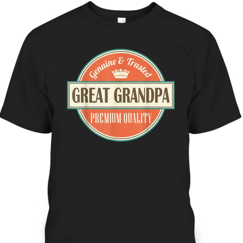 Vintage Father's Day T-Shirt Best Gift For Great Grandma Vintage Father's Day T-Shirt Best Gift For Great Grandma