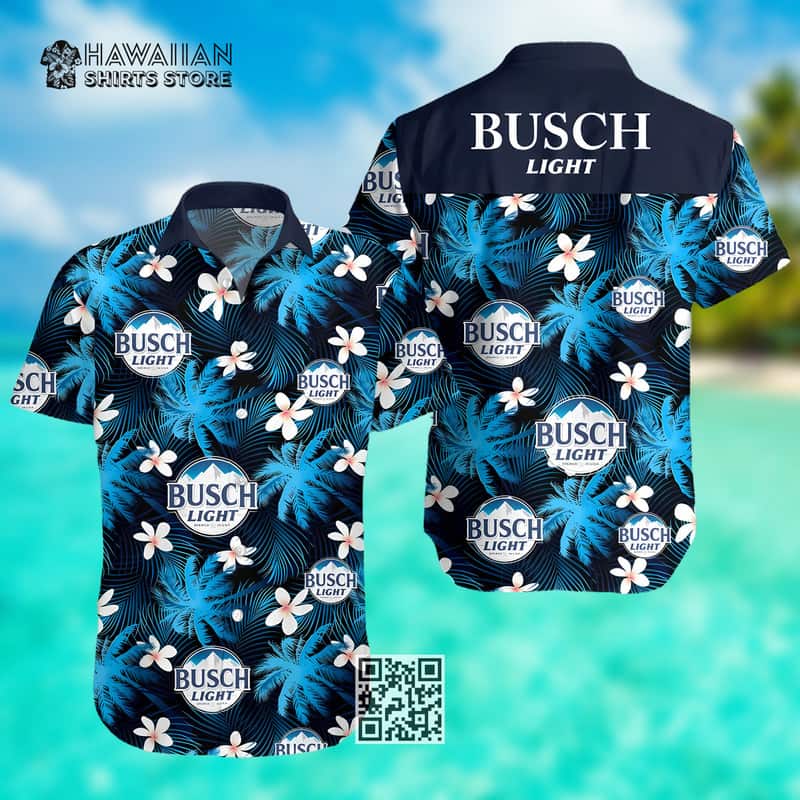 Busch Light Hawaiian Shirt Tropical Flower Gifts For Beach Lovers Busch Light Hawaiian Shirt Tropical Flower Gifts For Beach Lovers