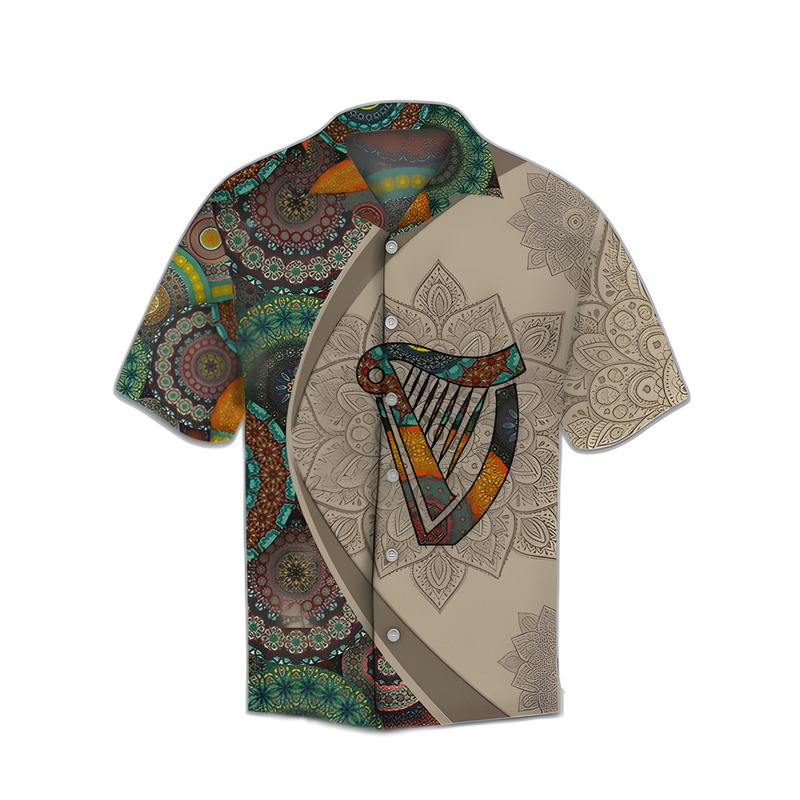 Vintage Aloha Mandala Guinness Hawaiian Shirt Multi Color Pattern Vintage Aloha Mandala Guinness Hawaiian Shirt Multi Color Pattern