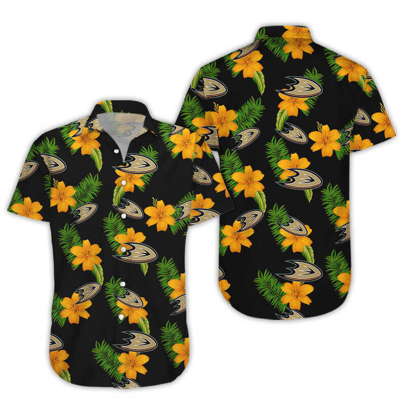 Tropical Flora Anaheim Ducks Hawaiian Shirt Gift For Beach Lovers Tropical Flora Anaheim Ducks Hawaiian Shirt Gift For Beach Lovers