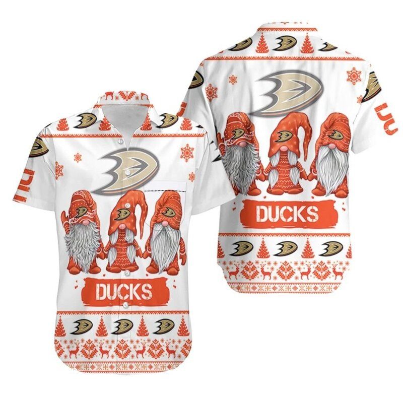 Gnomes Anaheim Ducks Hawaiian Shirt Christmas Gift For Hockey Fans Gnomes Anaheim Ducks Hawaiian Shirt Christmas Gift For Hockey Fans